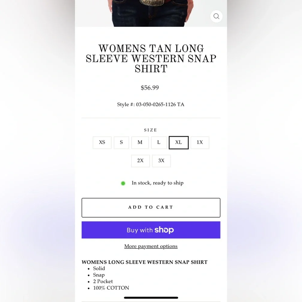 BNWT Roper Button Down - Picture 10 of 10